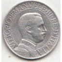 1913 1 Lira Quadriga Veloce Circolata Vittorio Emanuele III